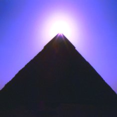 Sun at Giza Pyramid, where energy/chi/prana in Nouss-Ade was first identified.